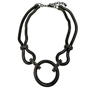 2/$25 ITEM ❤️: Bronze Metallic Chunky Circle Necklace